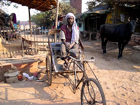 Rickshaw-wallah in Agra