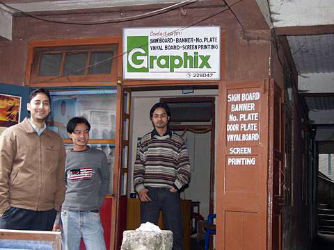 Atelier de signmaking in Gangtok